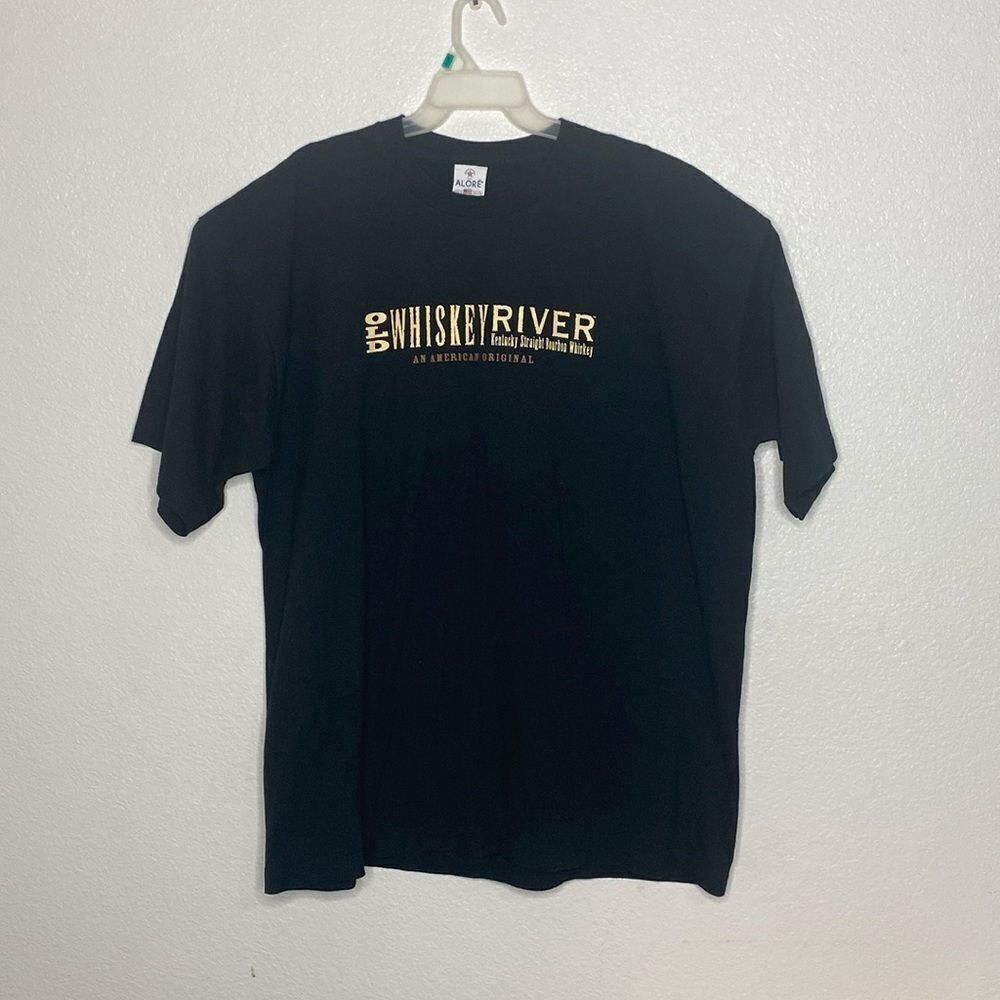 ALORE Willie Nelson Old Whiskey River 100% Medium Thick Cotton Black T Shirt 3XL